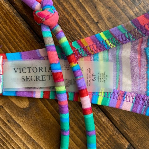 Victoria's Secret Striped Strapless Bikini - Picture 3 of 3
